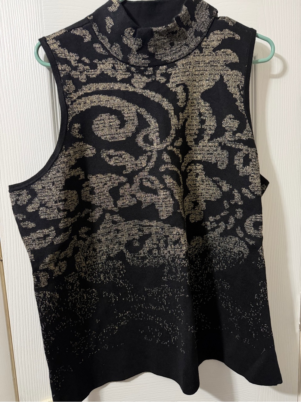 NWT Chicos 2 Piece Set Sweater Top And Jacket Black Metallic Threads XL Jacket - Picture 4 of 6